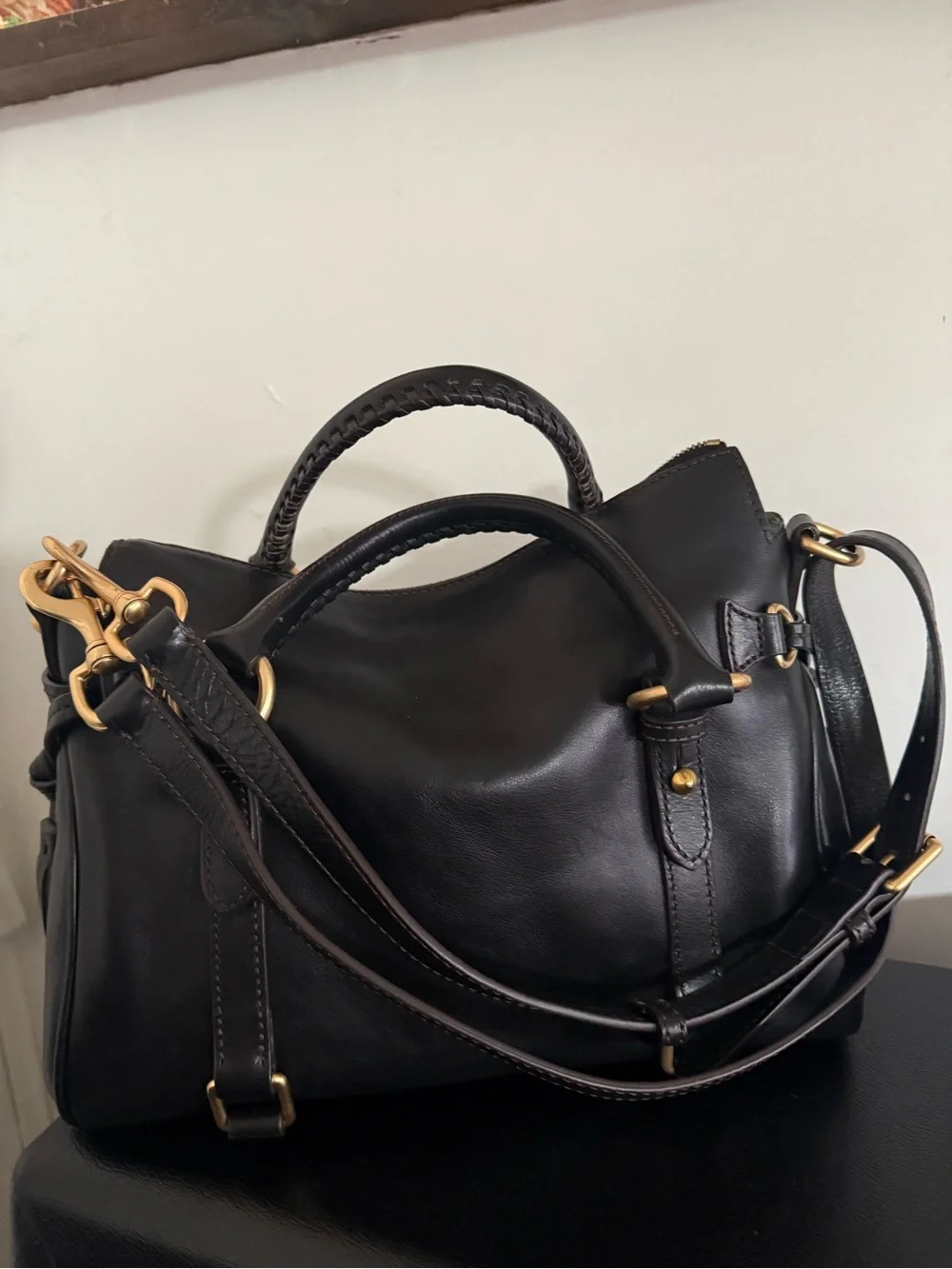 Dooney & Bourke Black Florentine Satchel